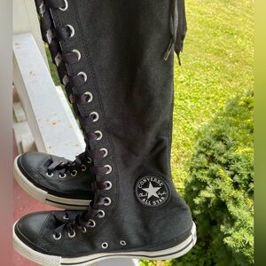 Chuck Taylor Converse All-star knee high size 7 black shoes